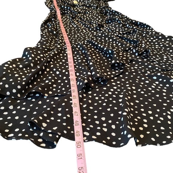 NWT Max Studio black and white wrap dress womens large - Picture 6 of 9
